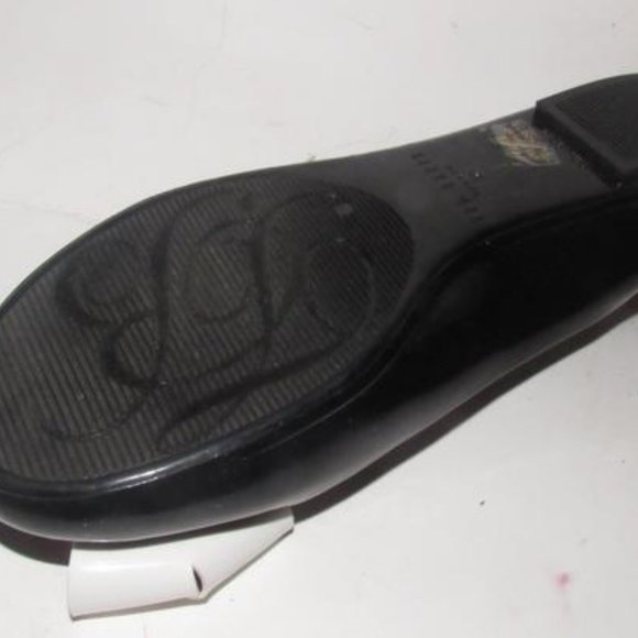 Ted Baker Black Leather Exaggerated White Bow - Picture 11 of 13